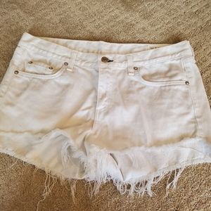 Rag bone jean distressed shorts